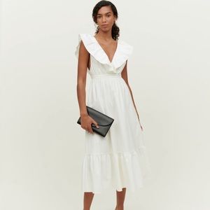 White Reformation Reina Dress NWT